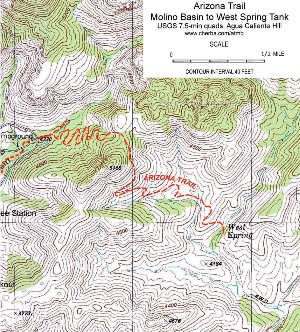 Tucson Madera Canyon Map
